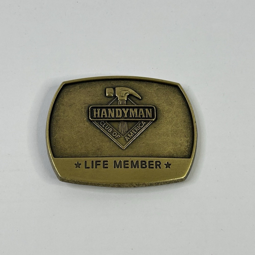 Vintage 1996 Handyman Club of America Life Member Belt Buckle
